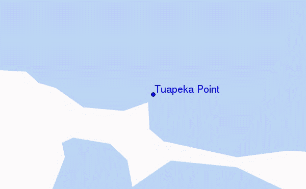 mapa de localização de Tuapeka Point