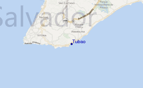mapa de localização de Tubao