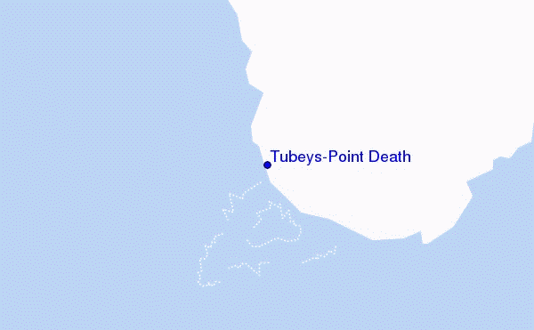 mapa de localização de Tubeys/Point Death