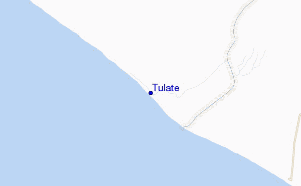 mapa de localização de Tulate