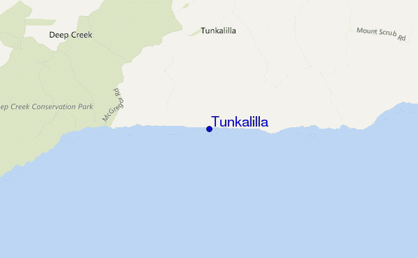 mapa de localização de Tunkalilla