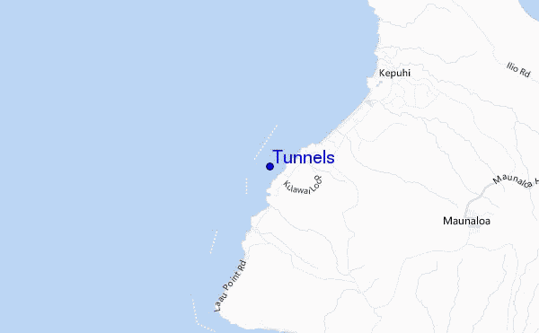 mapa de localização de Tunnels