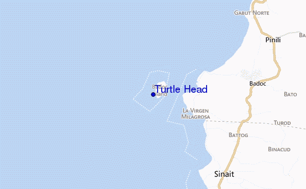 mapa de localização de Turtle Head