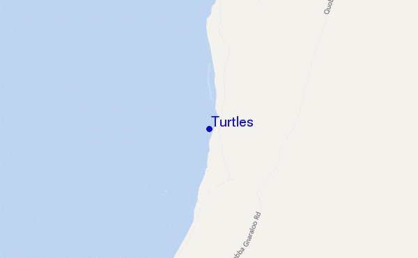 mapa de localização de Turtles