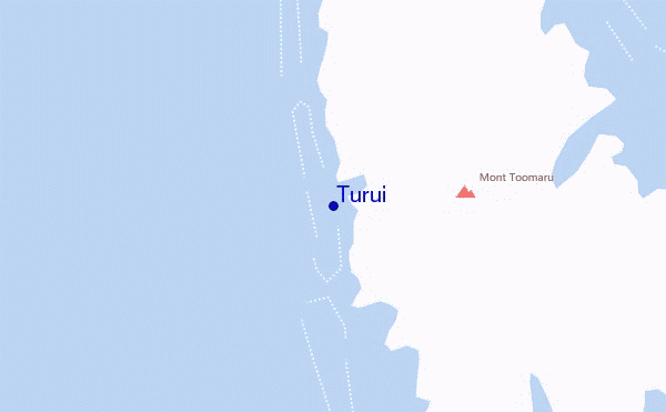mapa de localização de Turui