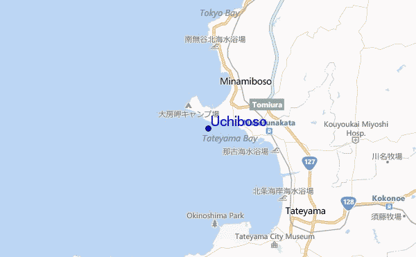 mapa de localização de Uchiboso