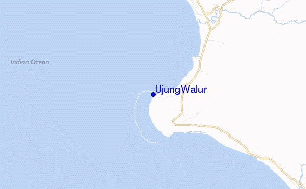 mapa de localização de Ujung Walur