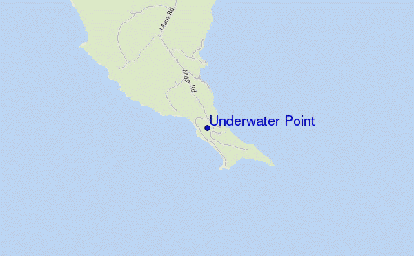 mapa de localização de Underwater Point