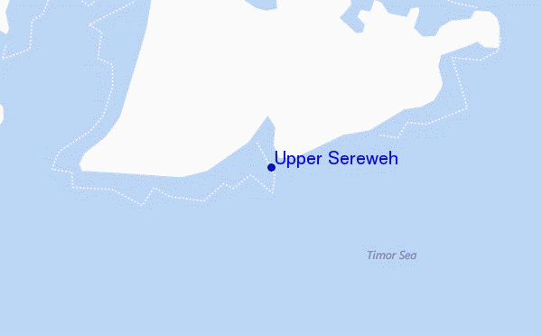 mapa de localização de Upper Sereweh