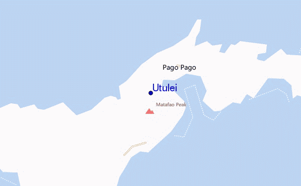 mapa de localização de Utulei