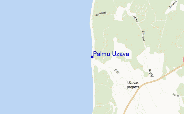 mapa de localização de Palmu Užava