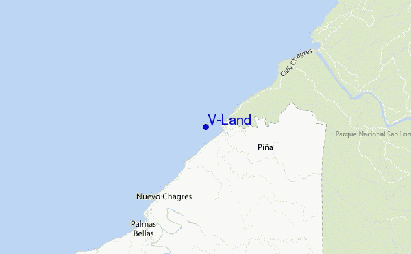 mapa de localização de V-Land