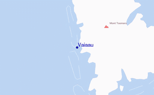 mapa de localização de Vaiaau