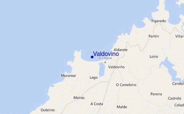 mapa de localização de Valdovino
