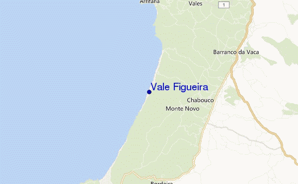 mapa de localização de Vale Figueira