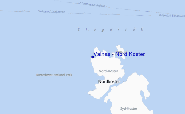 mapa de localização de Valnäs - Nord Koster