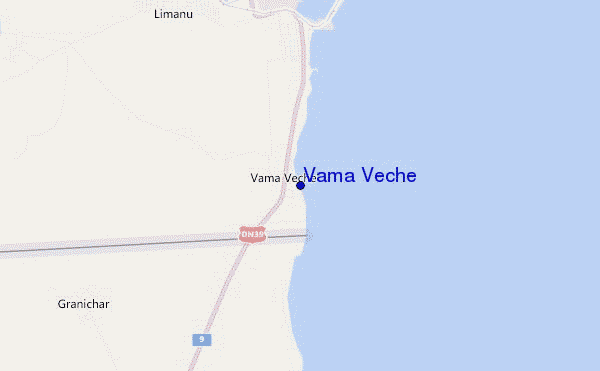mapa de localização de Vama Veche