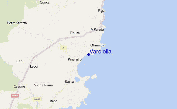 mapa de localização de Vardiolla