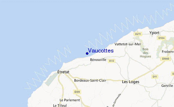 mapa de localização de Vaucottes