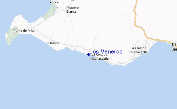 mapa de localização de Los Veneros
