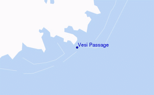 mapa de localização de Vesi Passage