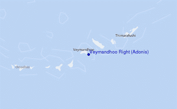 mapa de localização de Veymandhoo Right (Adonis)