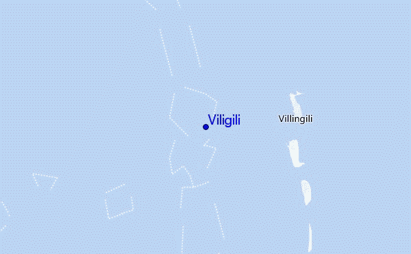 mapa de localização de Viligili