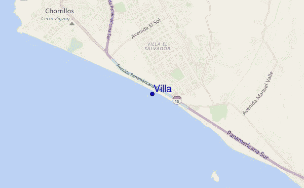 mapa de localização de Villa