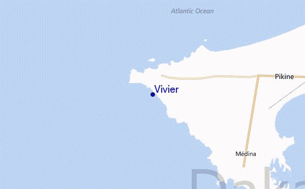 mapa de localização de Vivier