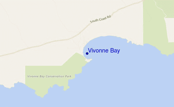 mapa de localização de Vivonne Bay