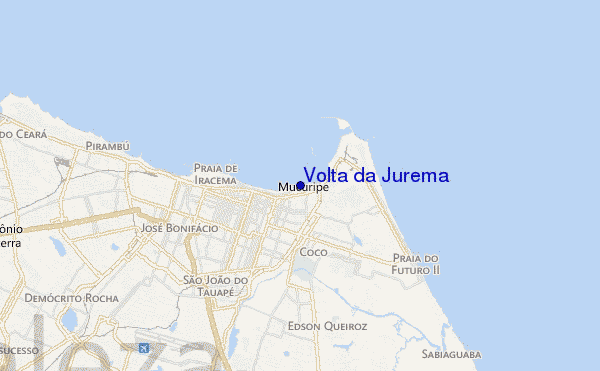 mapa de localização de Volta da Jurema