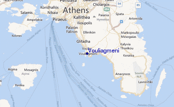Vouliagmeni Location Map