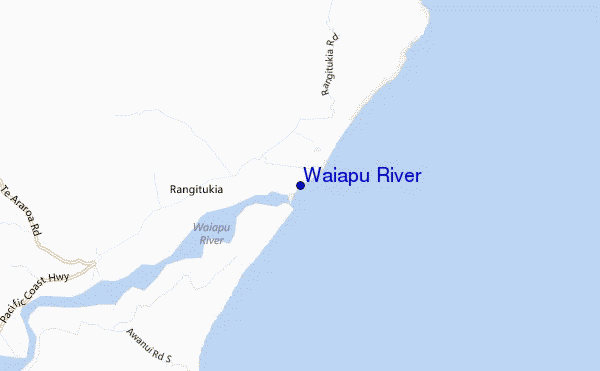 mapa de localização de Waiapu River