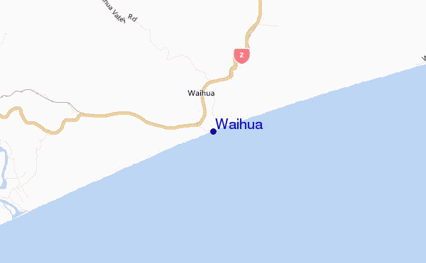 mapa de localização de Waihua