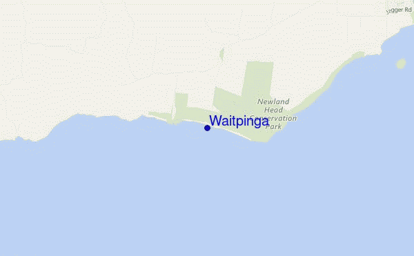 mapa de localização de Waitpinga