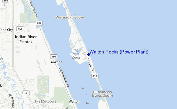 mapa de localização de Walton Rocks (Power Plant)