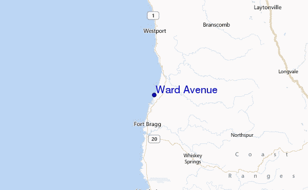 Ward Avenue Location Map