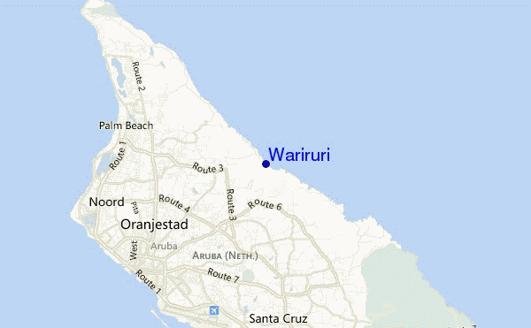 mapa de localização de Wariruri