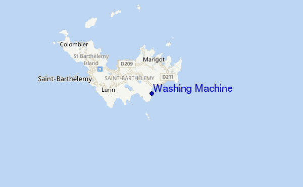 mapa de localização de Washing Machine