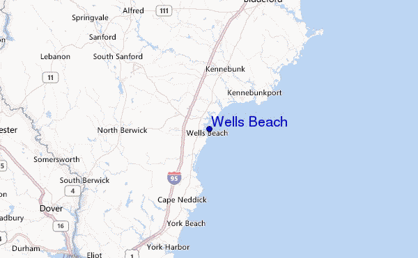 Wells Beach Location Map