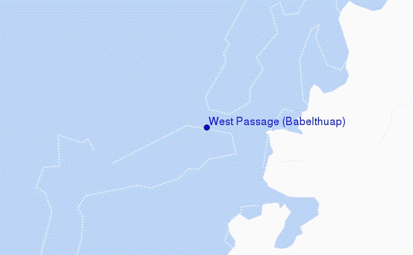 mapa de localização de West Passage (Babelthuap)