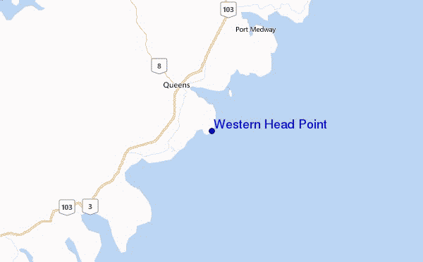 Western Head Point Location Map