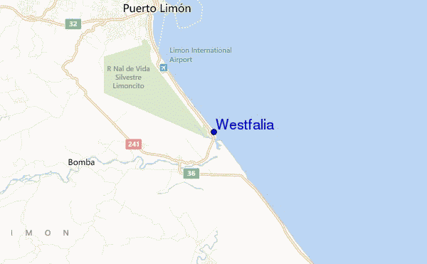 mapa de localização de Westfalia