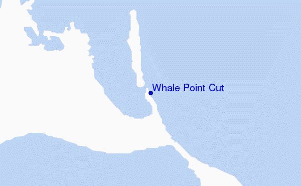 mapa de localização de Whale Point Cut