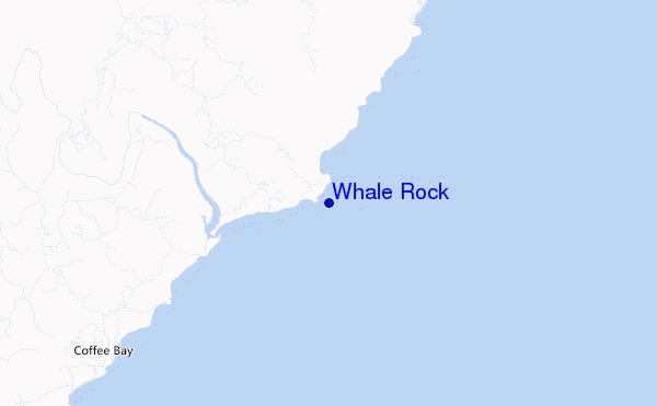 mapa de localização de Whale Rock