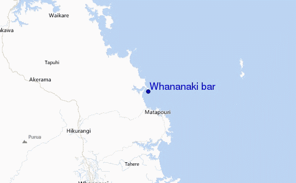 Whananaki bar Location Map