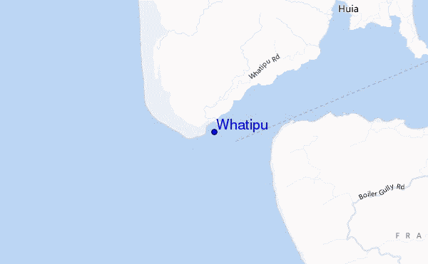 mapa de localização de Whatipu