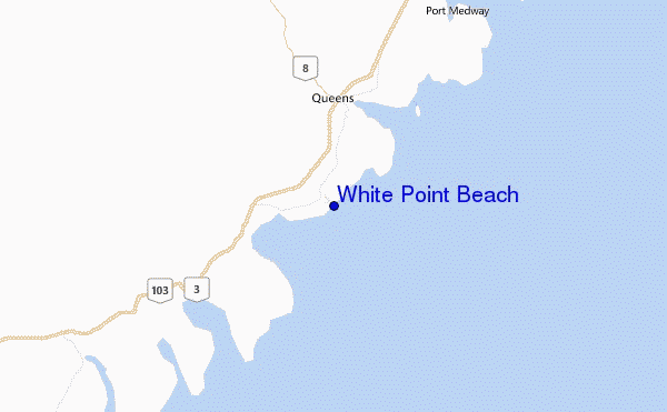 White Point Beach Location Map