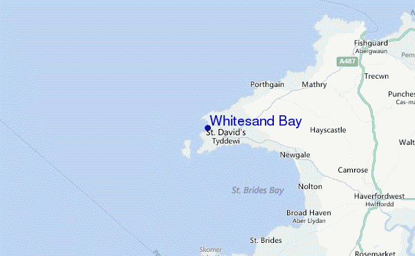 Whitesand Bay Location Map