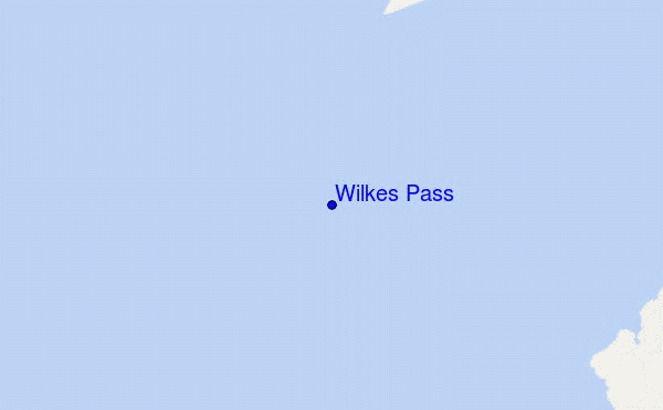 mapa de localização de Wilkes Pass